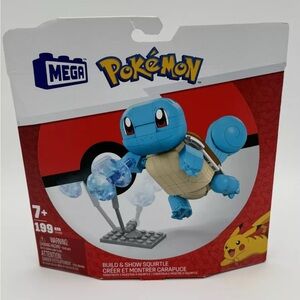 NEW MEGA Pokemon Build & Show Squirtle 199 Pieces 7+ SEALED BOX